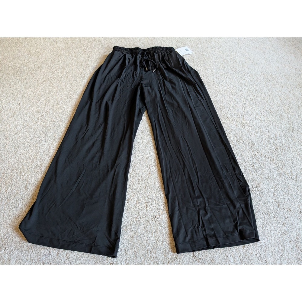 Zac & Rachel Black Oversized Baggy Pants Women Medium NWT NP81HFTS4